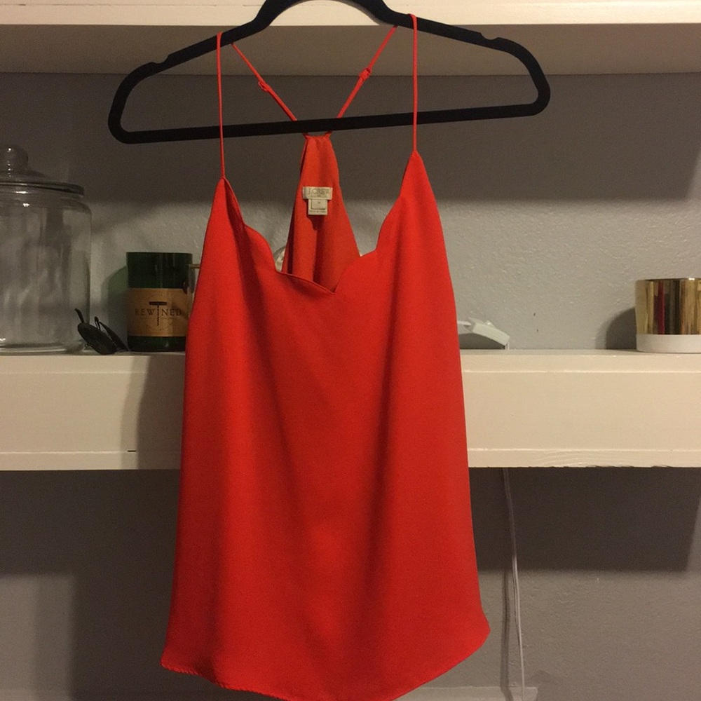 J Crew Scalloped Top